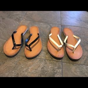 Mossimo Sandals Flip Flops Women Size 6 - Two Pair